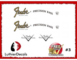 Fender Precision Guitar Decal Copy #3